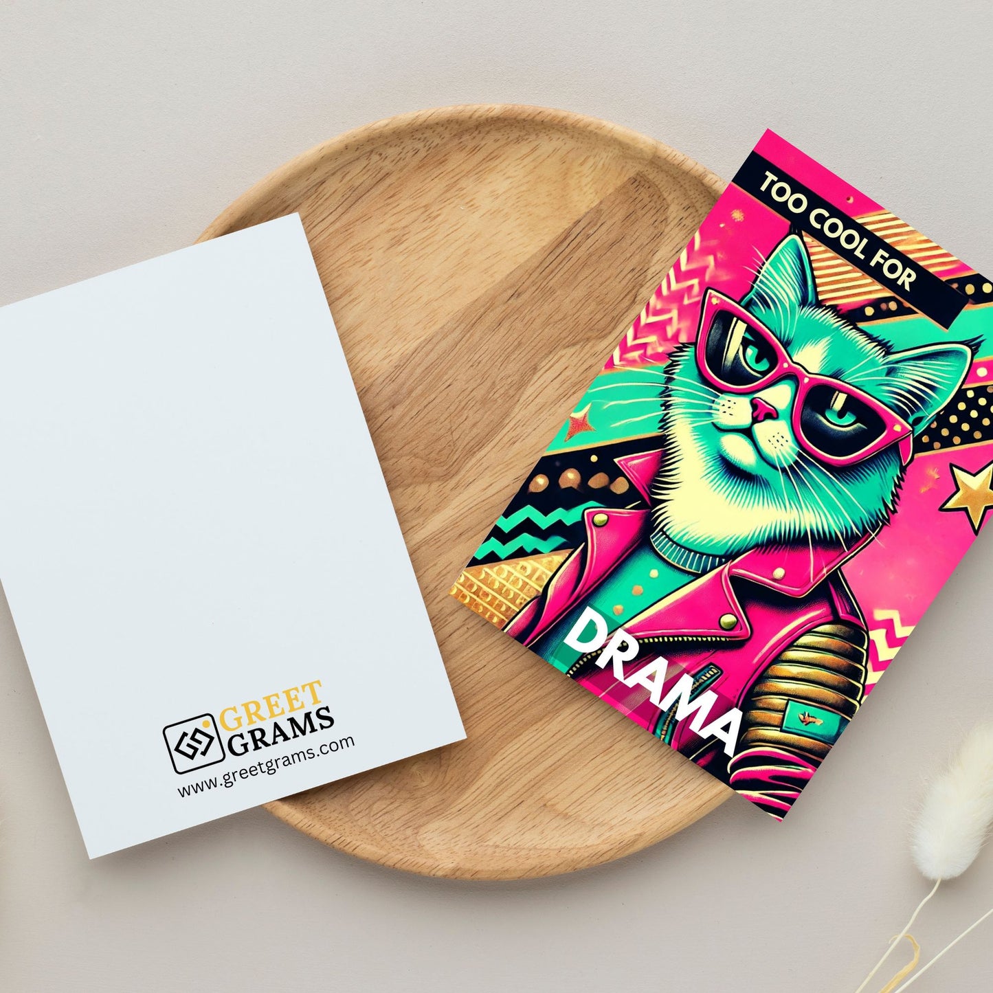 Too Cool for Drama Greeting Card