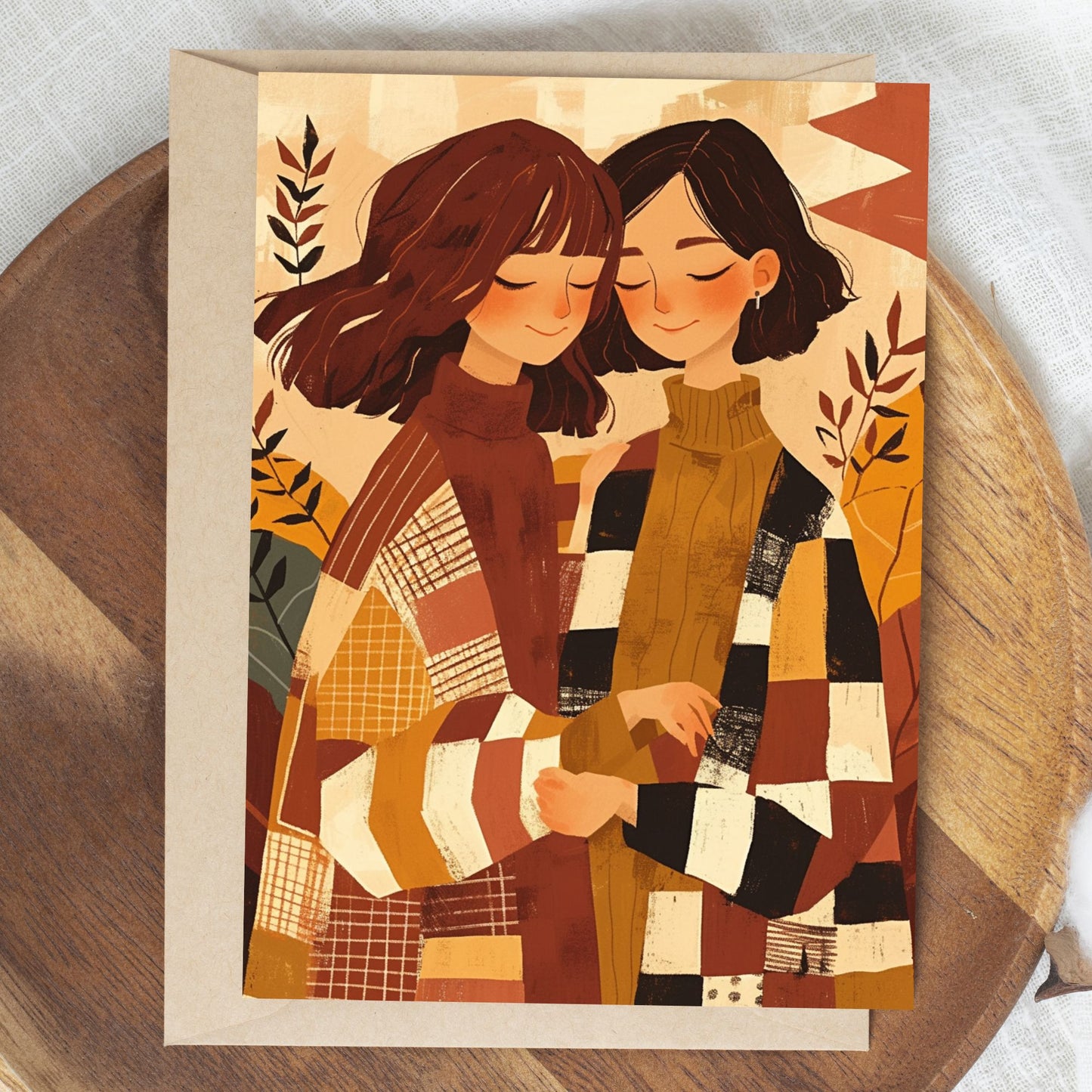 friendship greeting card of two best friends
