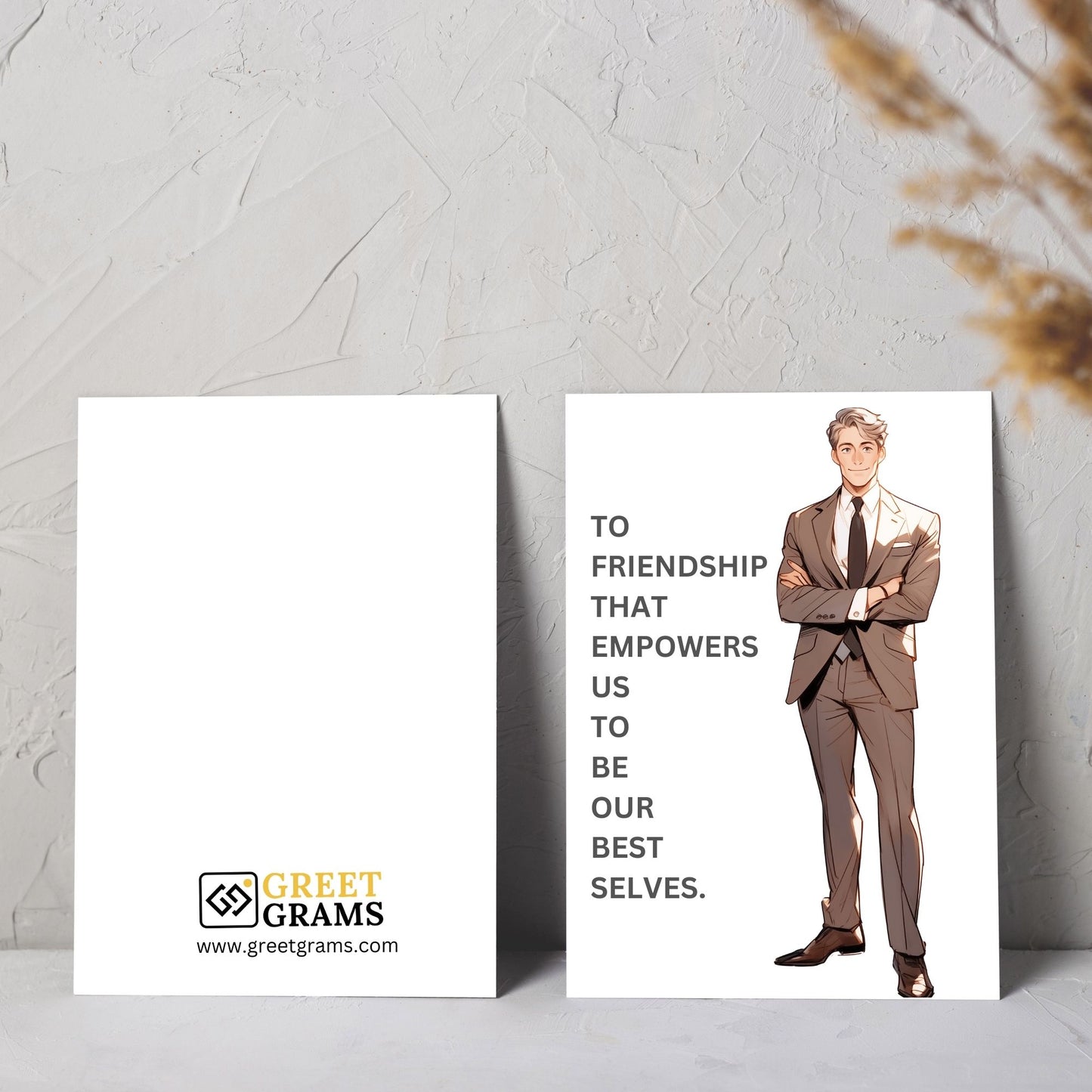 CFriendship greeting card for a male best friend