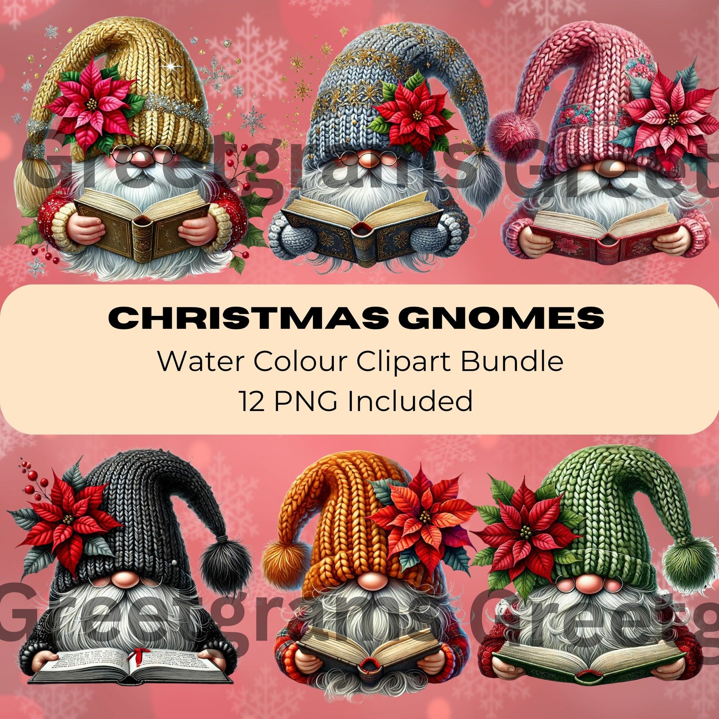 various illustrations of gnomes