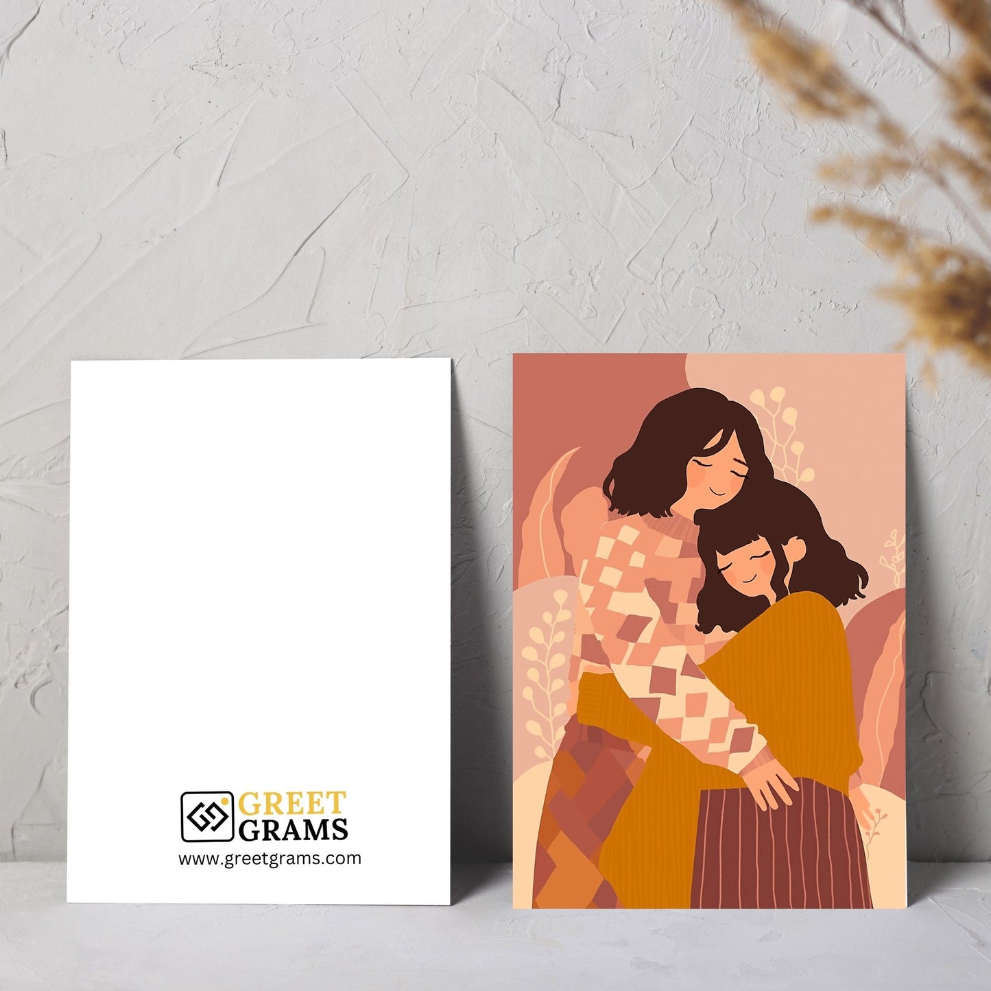 Friendship greeting card of 2 females