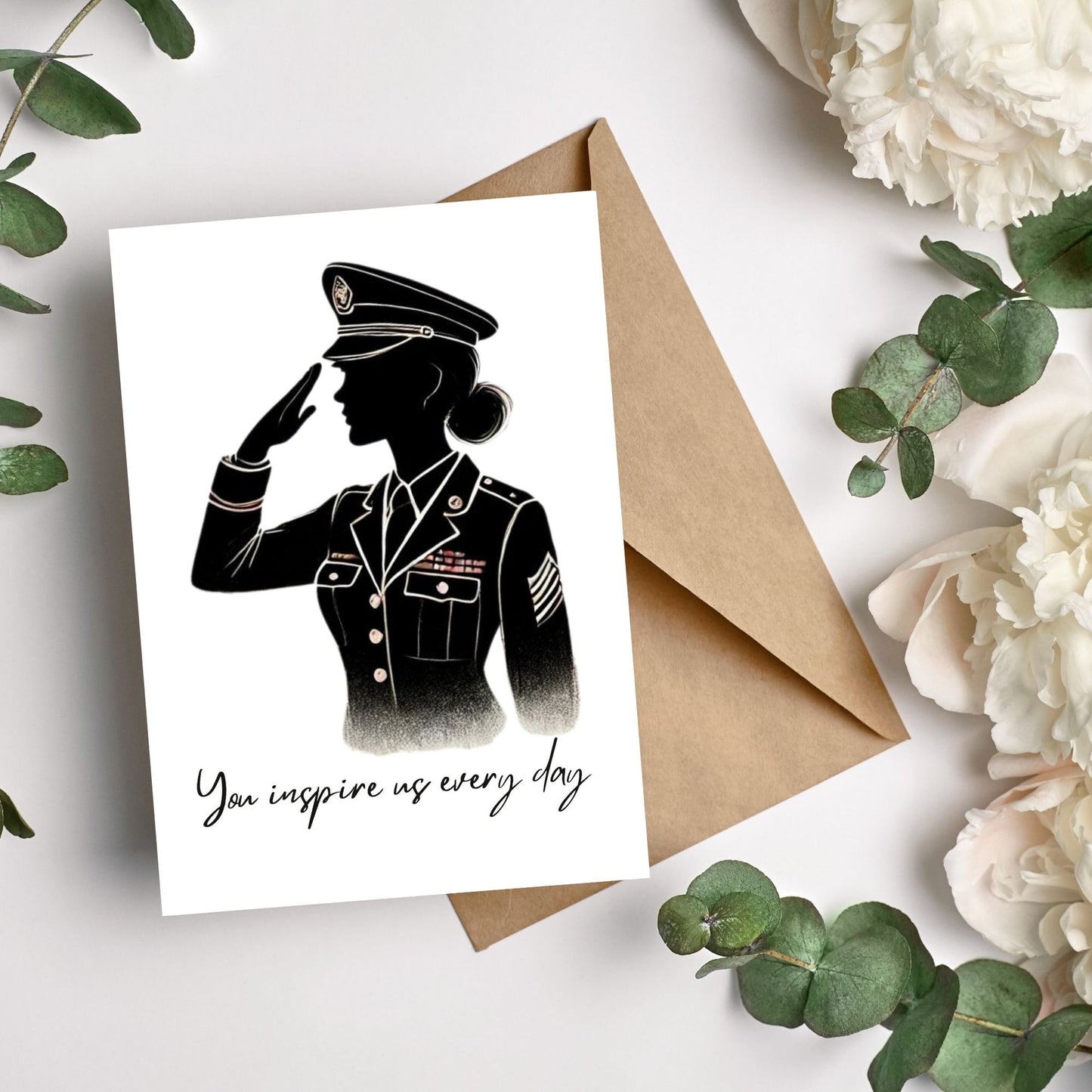 silhouette of an army officer