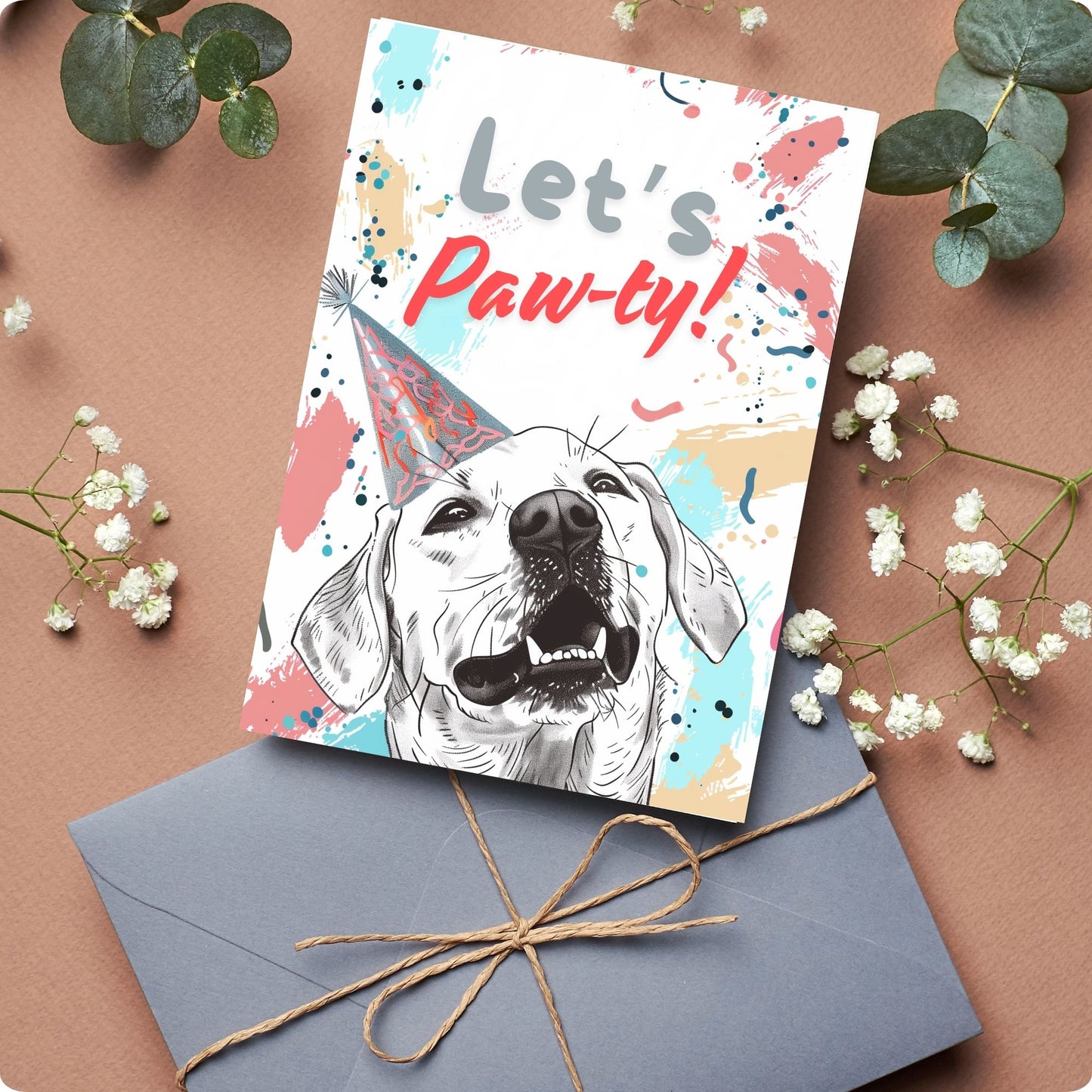 Paw-ty Animal birthday card