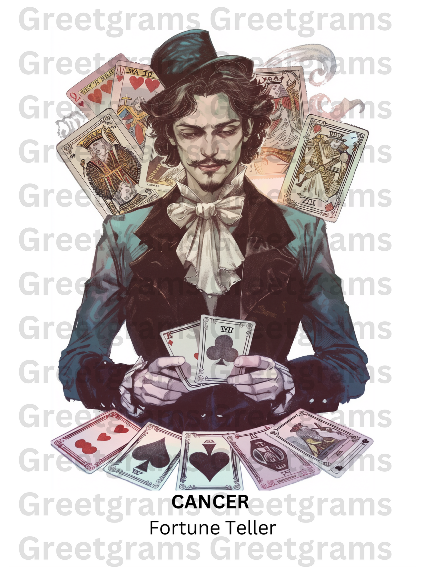 Printable Wall Art- Cancer Male Circus