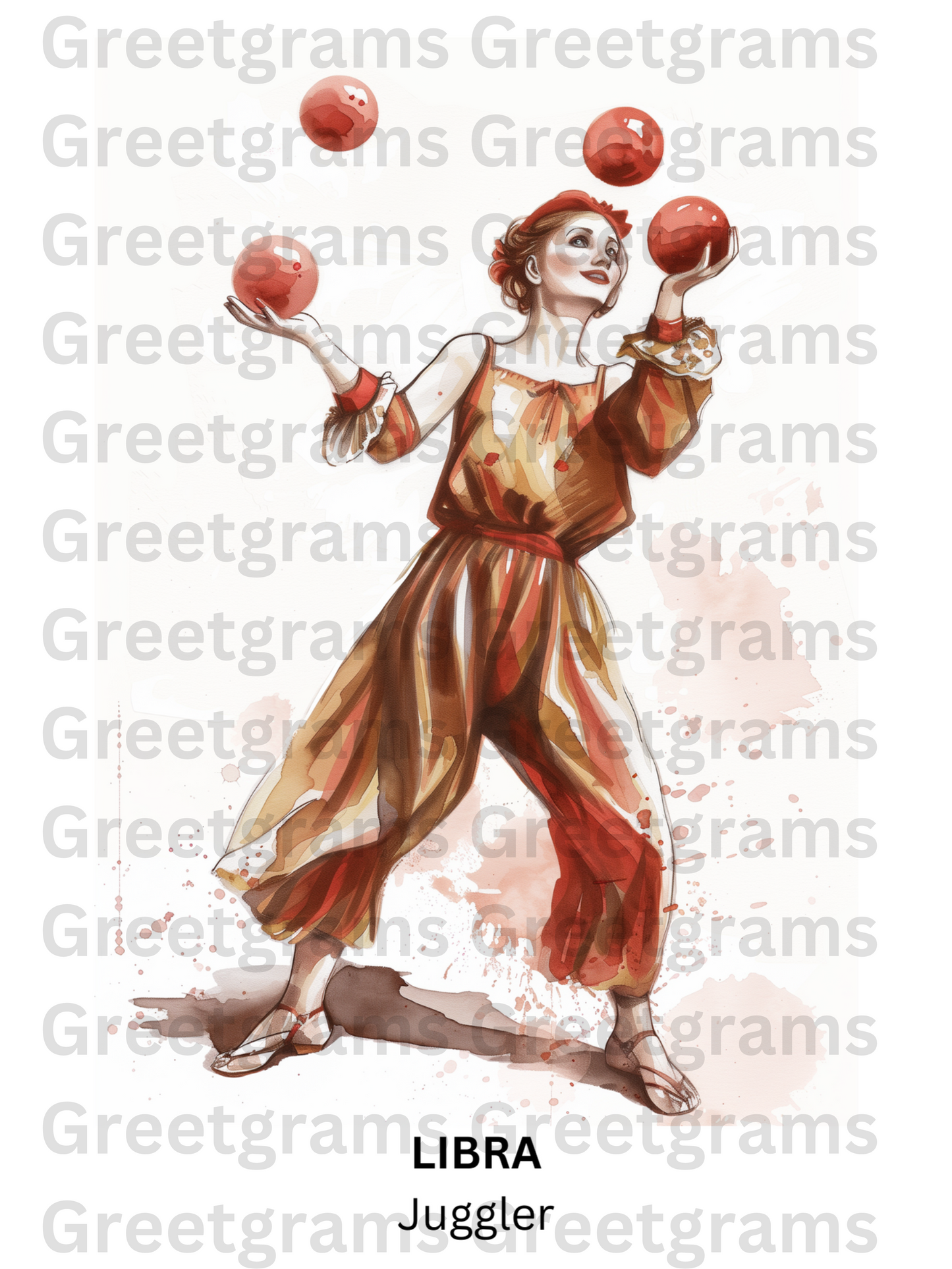Printable Wall Art- Libra Female Circus