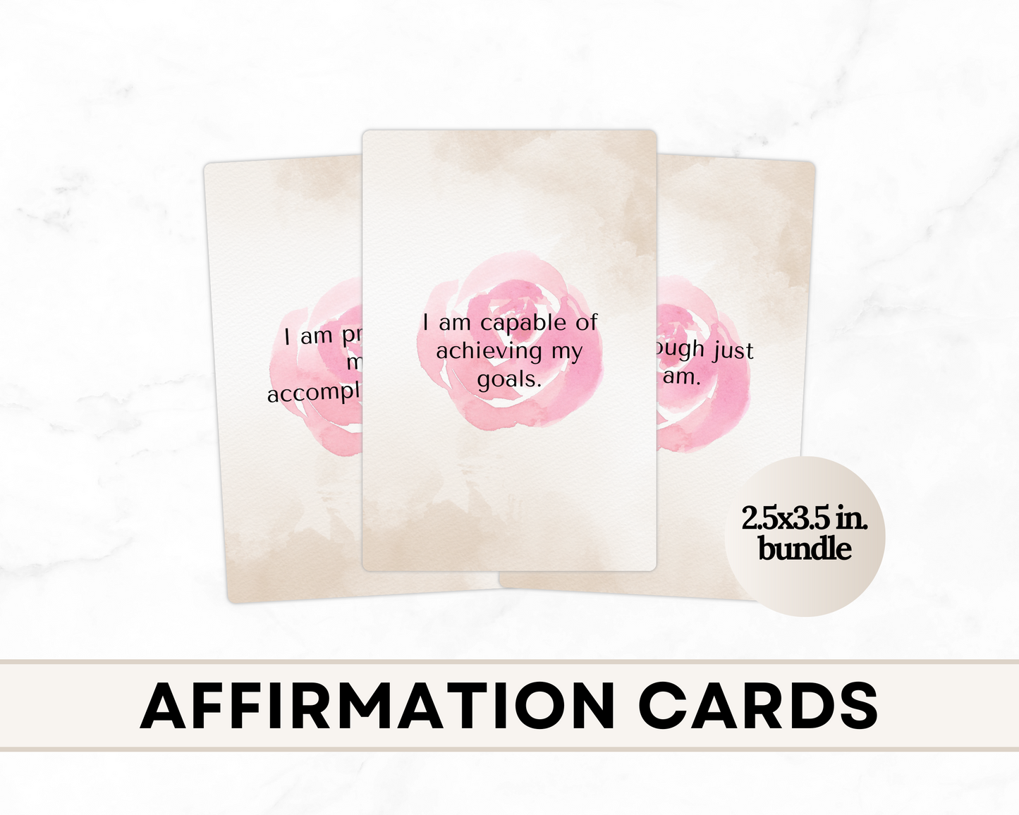 Self-Care Practices - Affirmations Cards