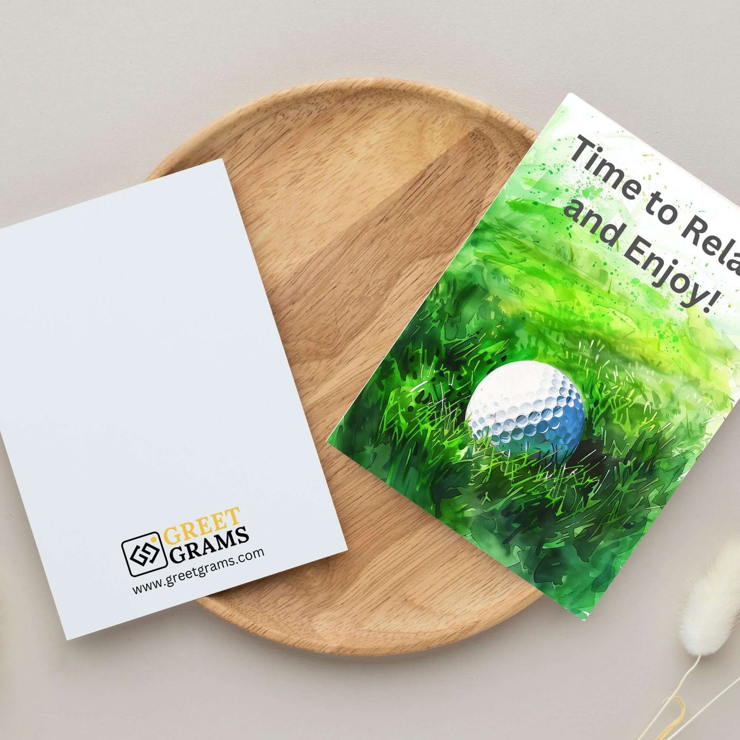 golf ball in green turf