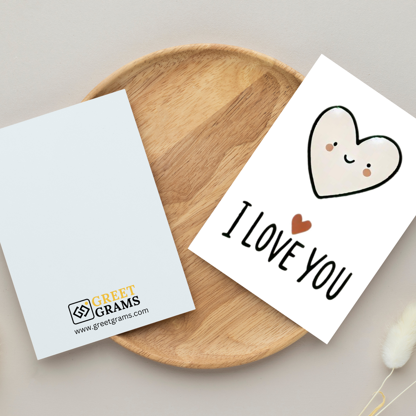 smiley heartshaped card
