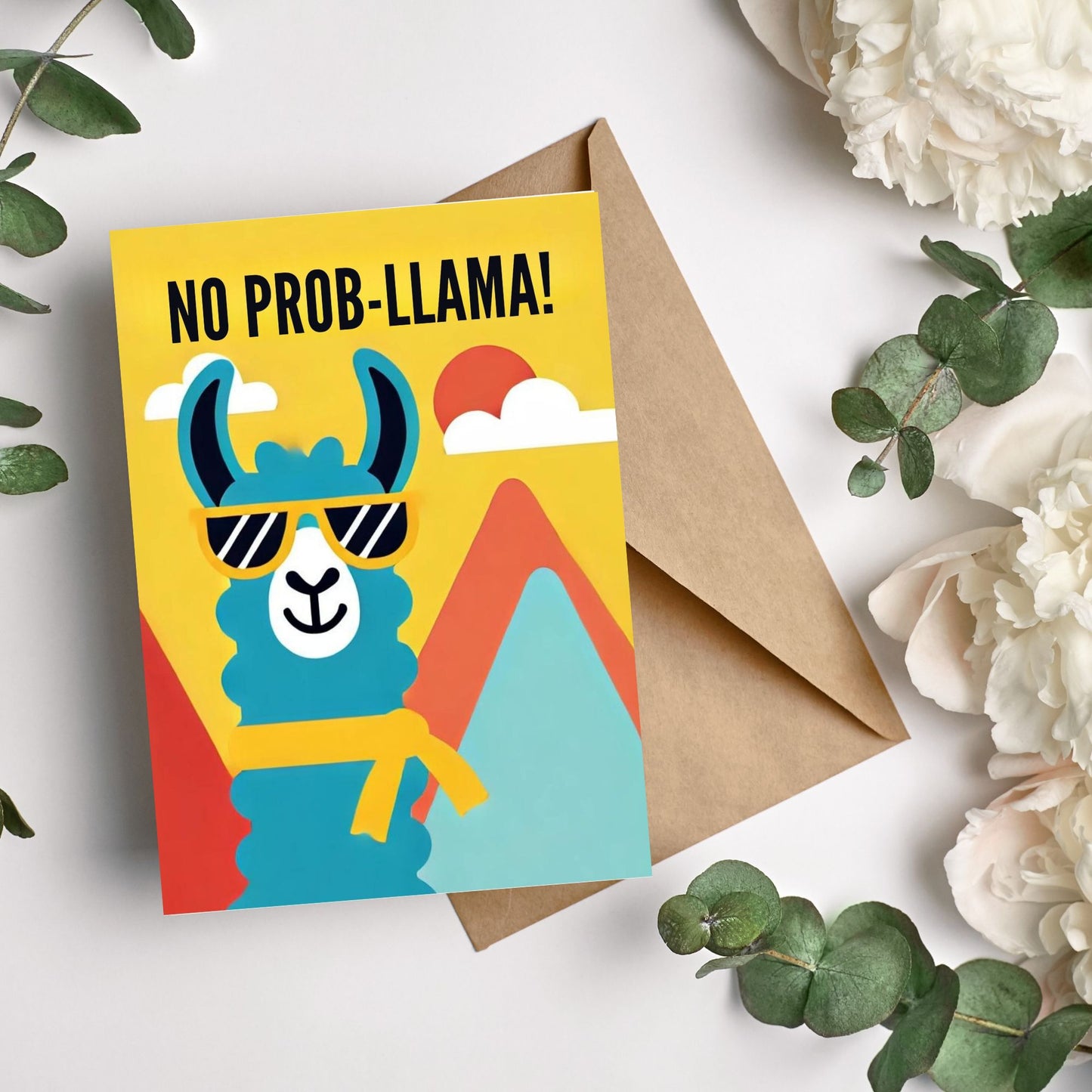 llama wearing cool sunglasses
