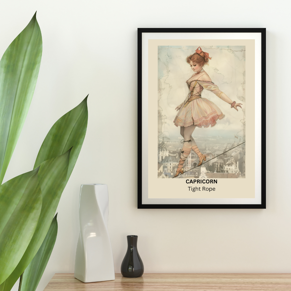 Printable Wall Art- Capricorn Female Circus