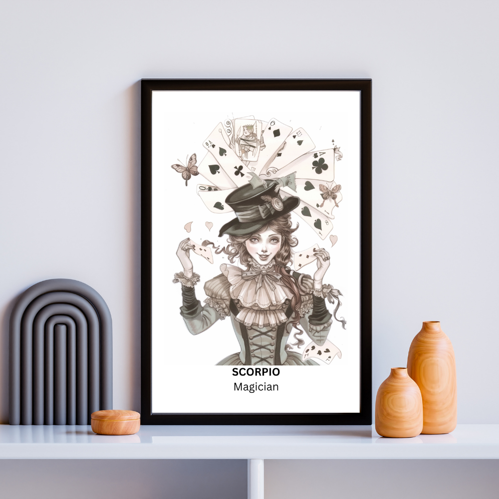 Printable Wall Art- Scorpio Female Circus
