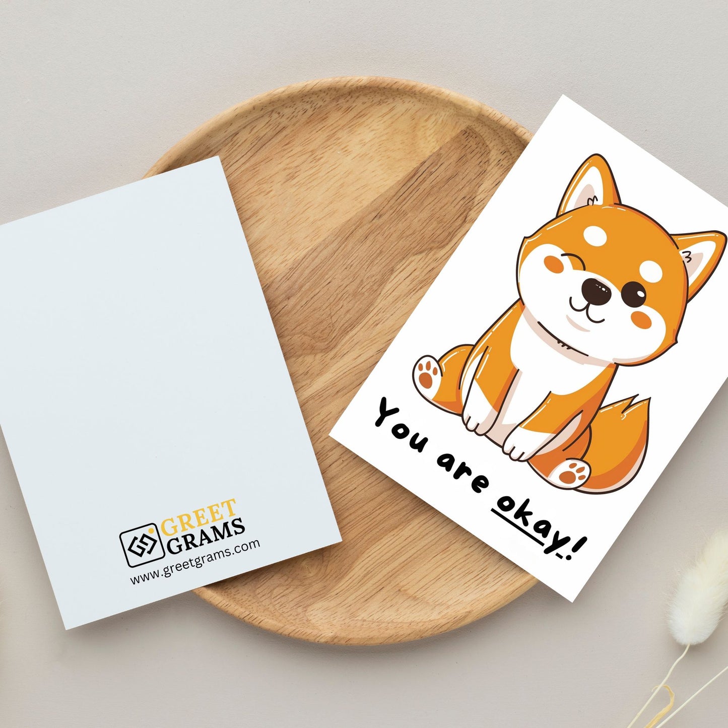 dog smiling card