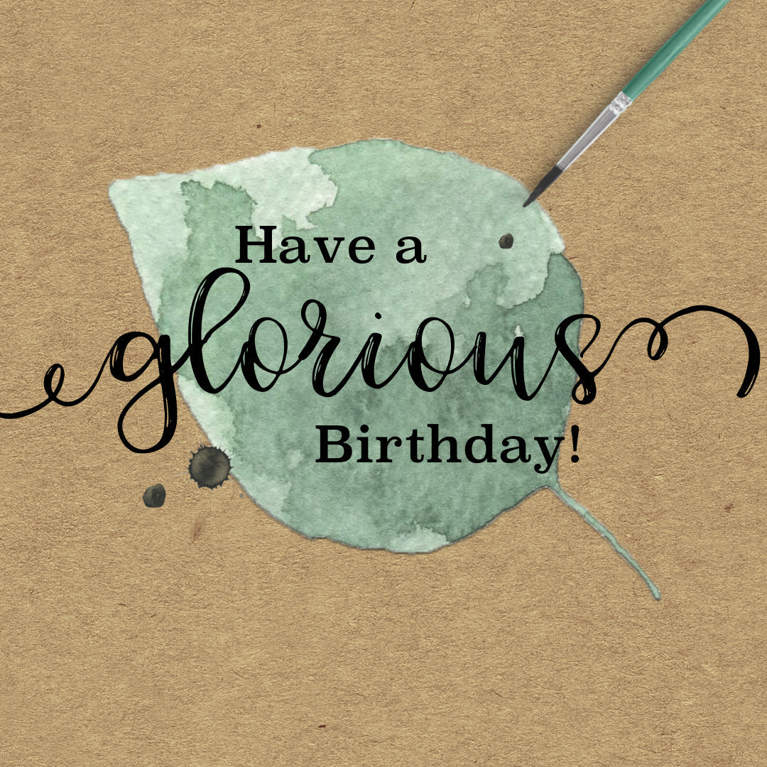 Glorious Leaf Birthday Card