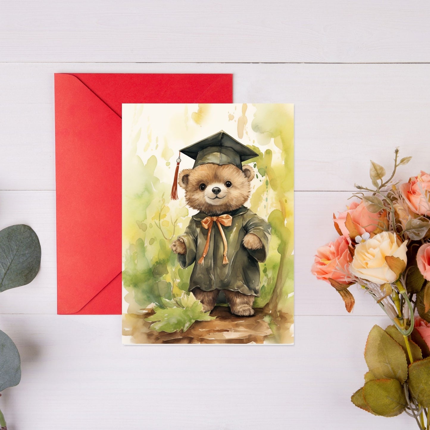 Bear Proudly stands Graduation card