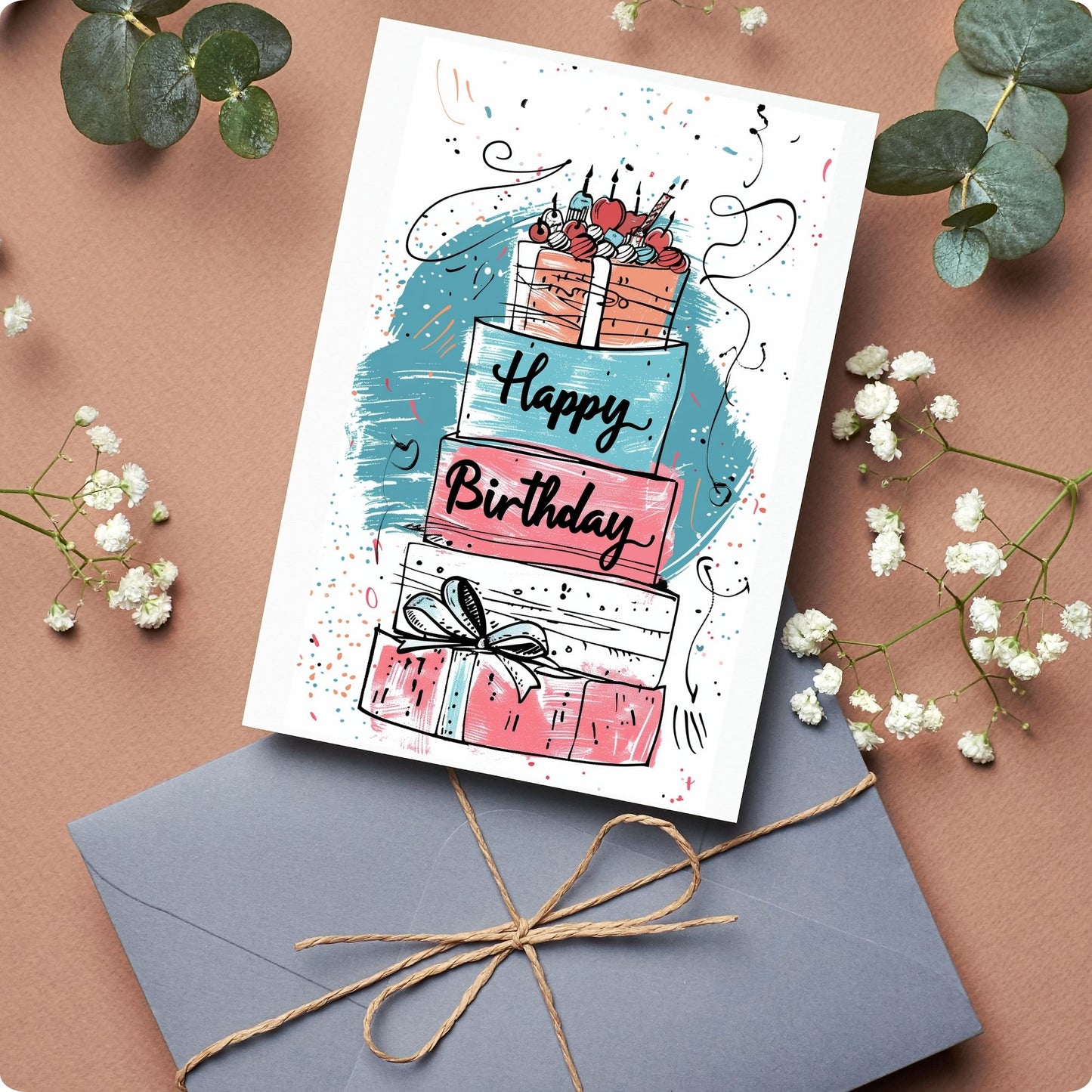 Extravaganza Cake Birthday Card