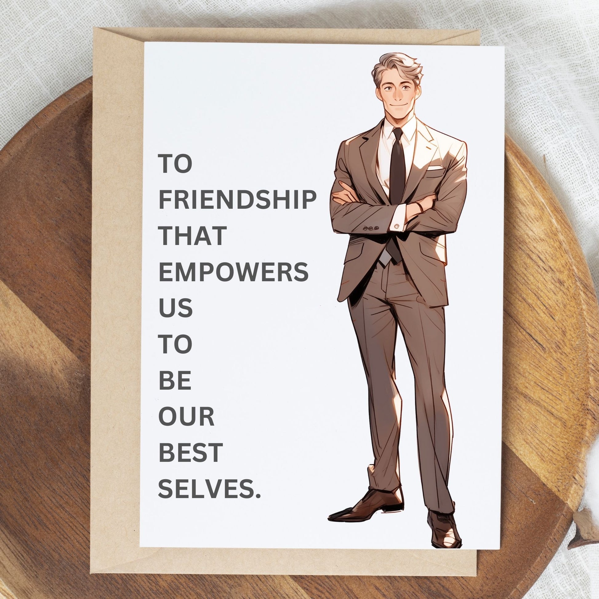 Friendship greeting card with nice compliment 