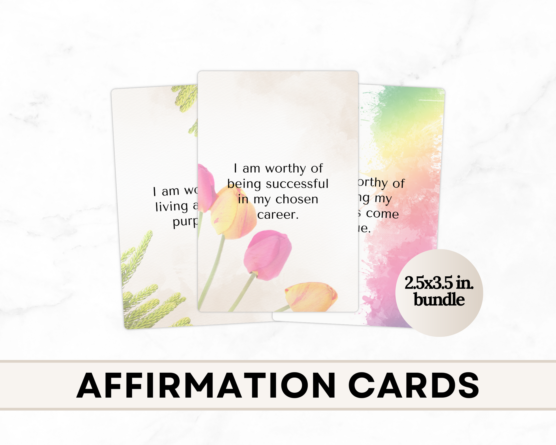 I Am Worthy- Affirmations Card