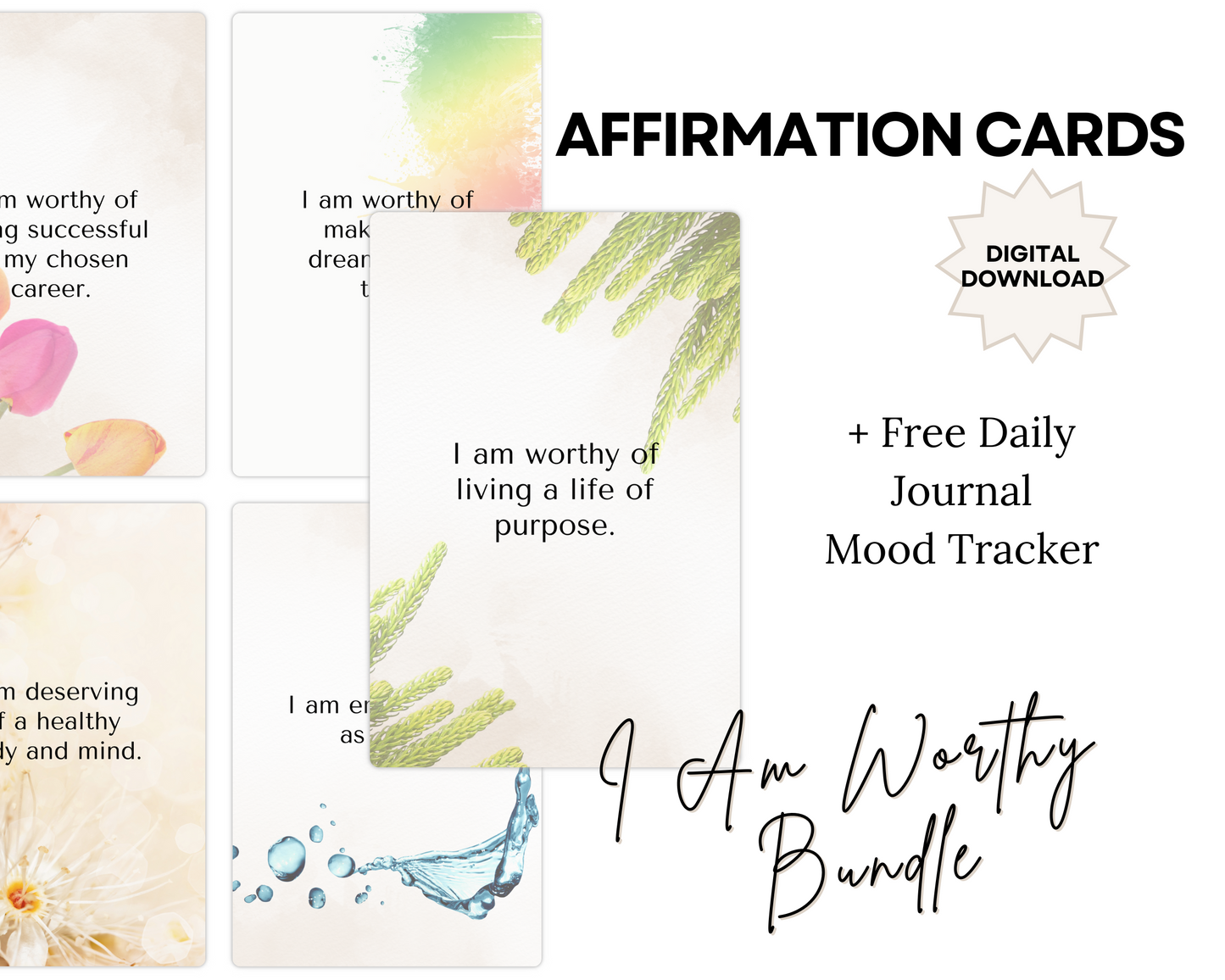 I Am Worthy- Affirmations Cards_2