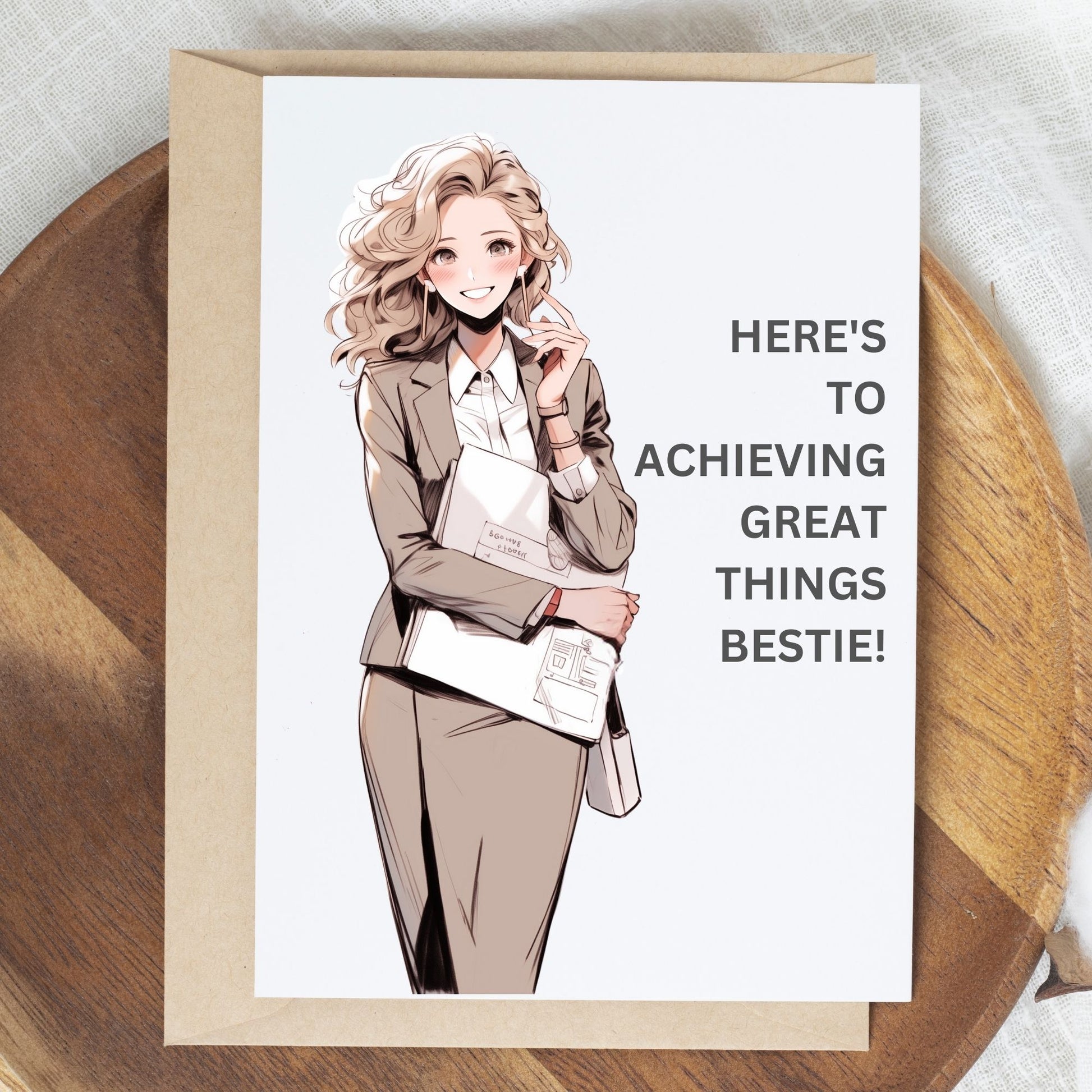 Friendship greeting card with positive encouragement