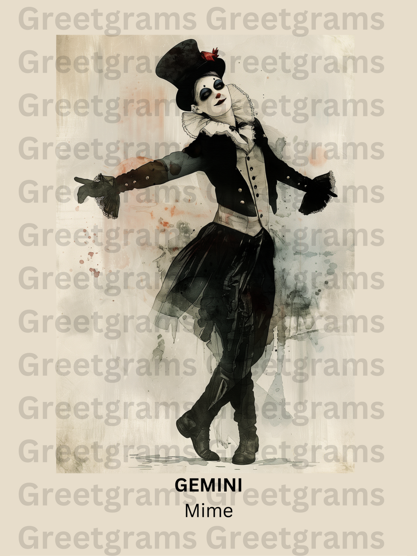 Printable Wall Art- Gemini Female Circus