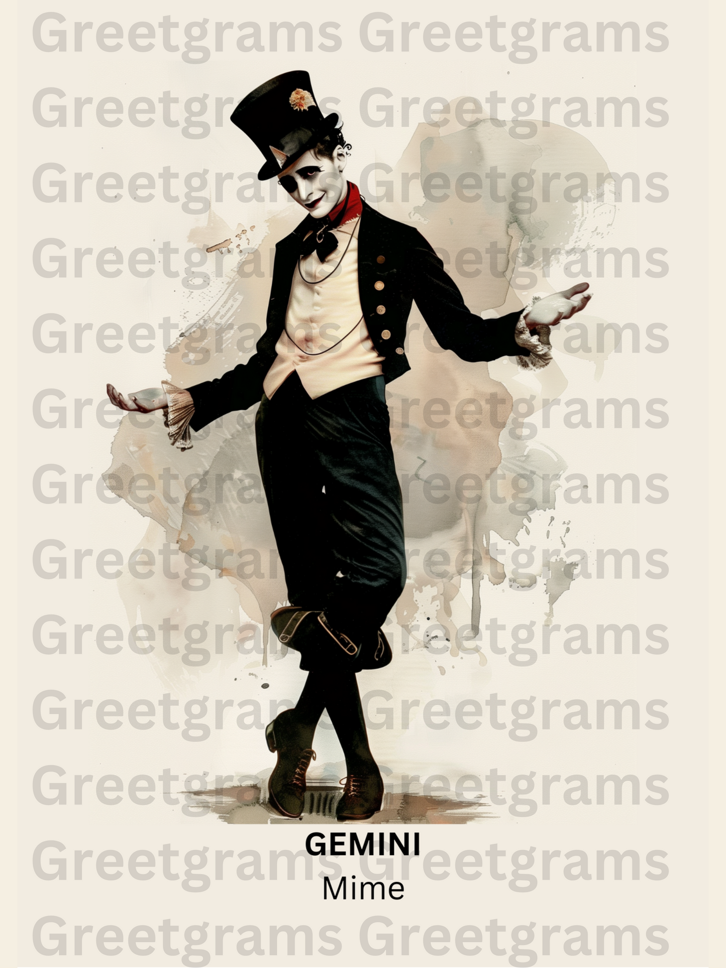 Printable Wall Art- Gemini  Male Circus