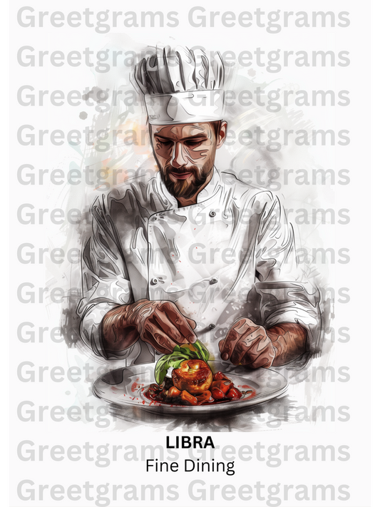 Printable Wall Art- Libra Male Chef