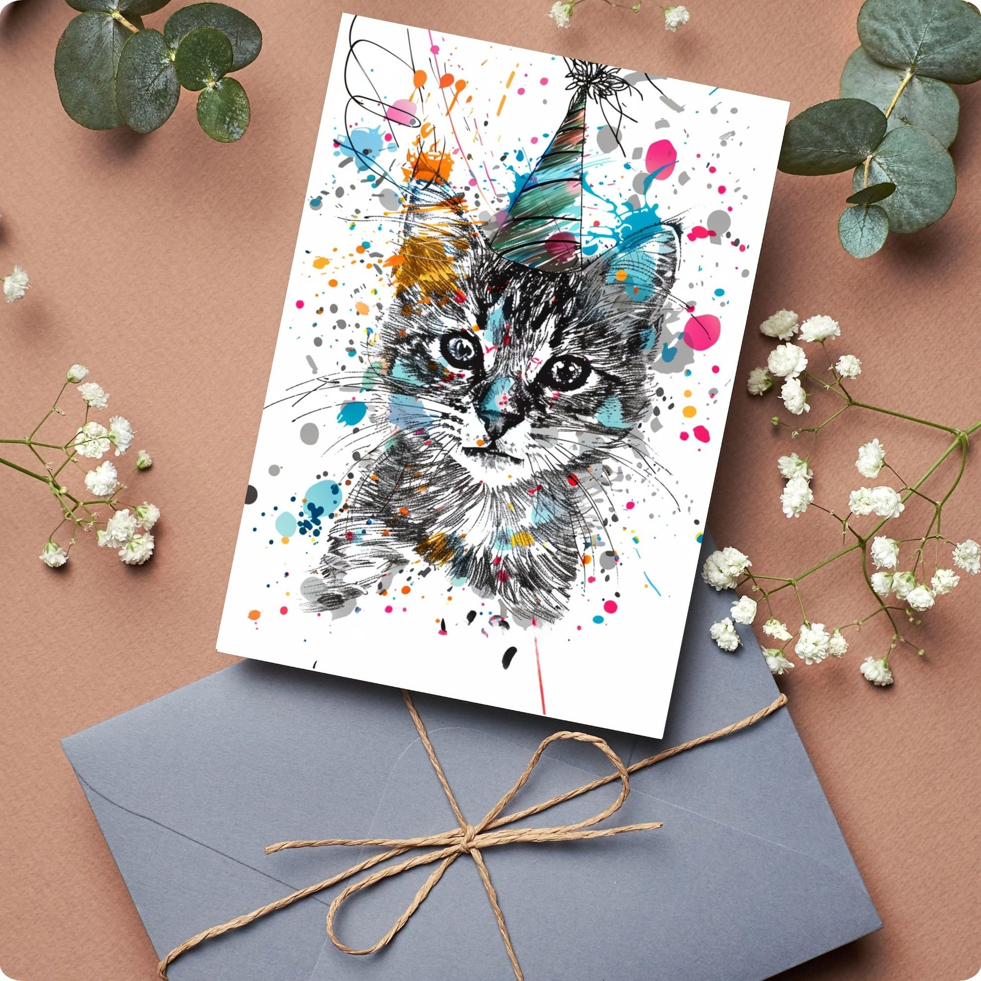 Purrfect birthday card