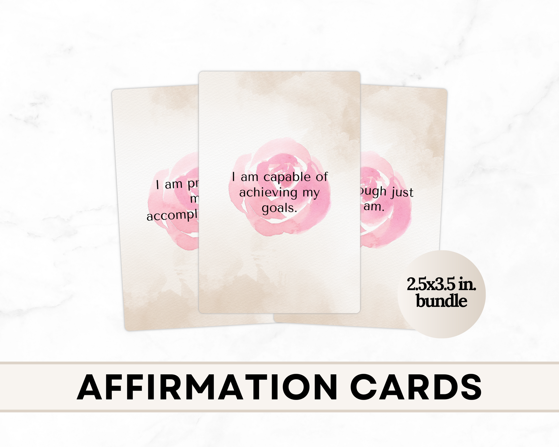 Self-Care Practices - Affirmations Cards 