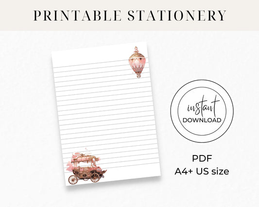 Steampunk Fantasy - Printable Stationery