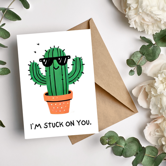 smiling cactus with shades