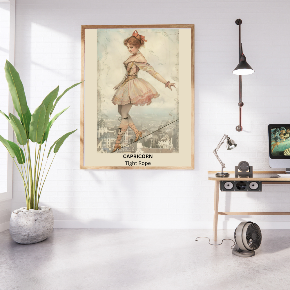 Printable Wall Art- Capricorn Female Circus