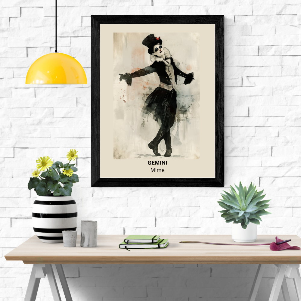 Printable Wall Art- Gemini Female Circus