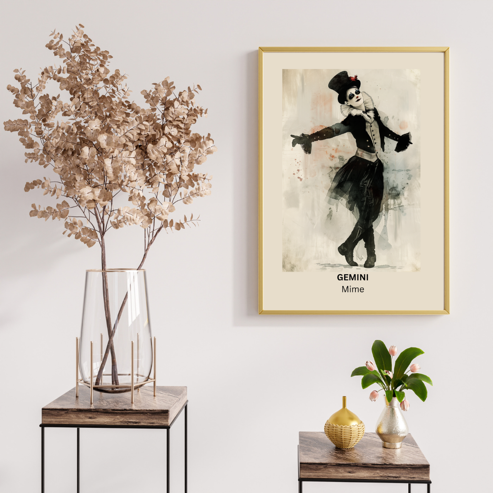 Printable Wall Art- Gemini Female Circus