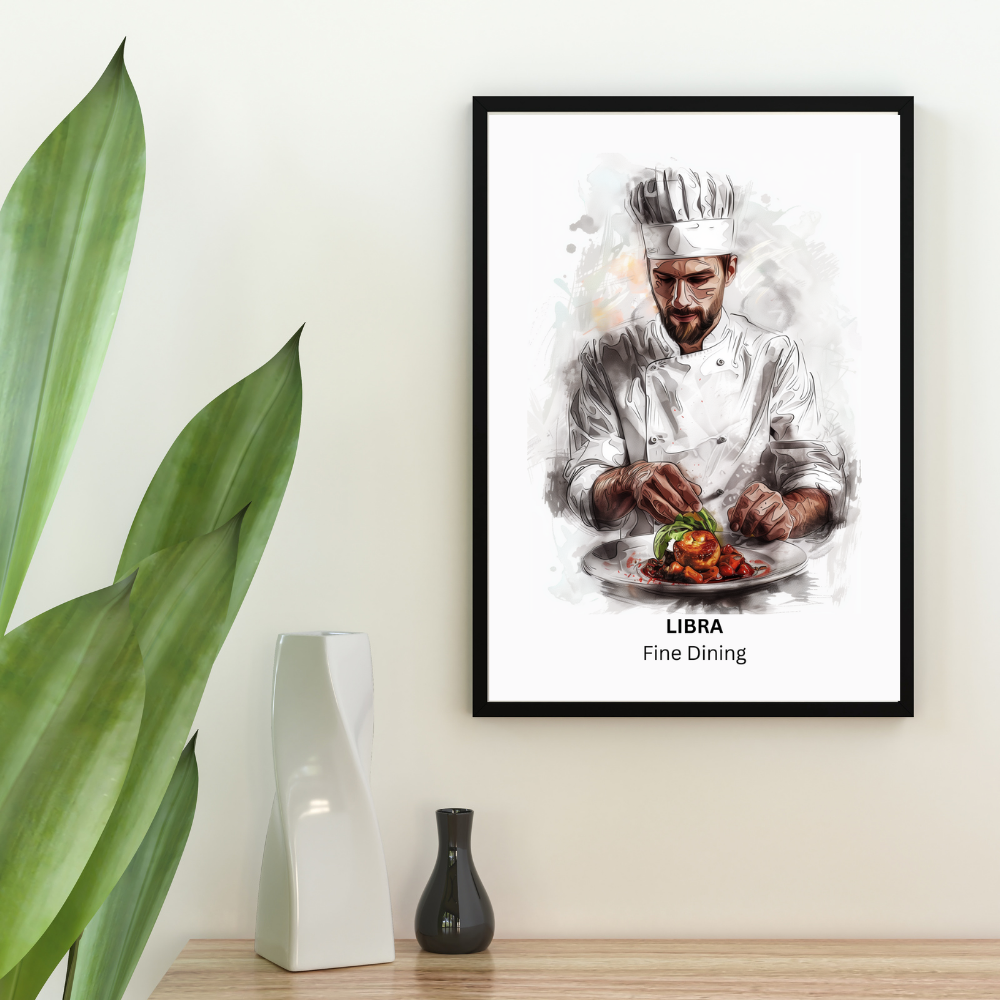 Printable Wall Art- Libra Male Chef