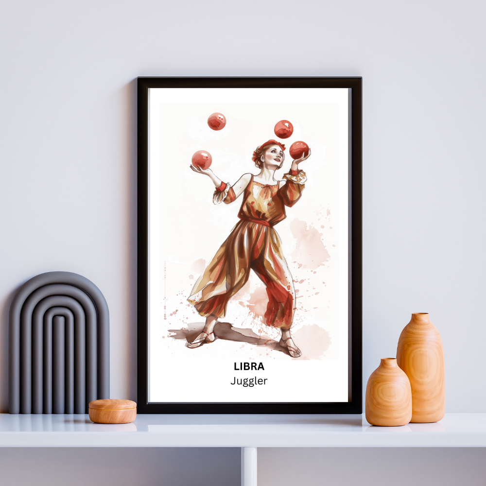 Printable Wall Art- Libra Female Circus