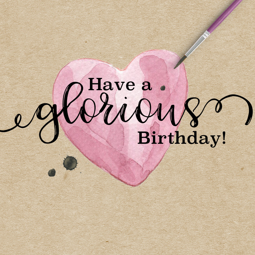 Glorious Flower Birthday Card
